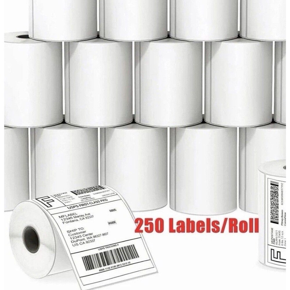 1000 Labels 4"x6" Direct Thermal Shipping Labels For Zebra Thermal Print 4x6